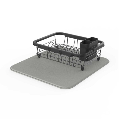 Food Appeal Cloth Surface And Dish Drying Rack PERSONAL, Gray