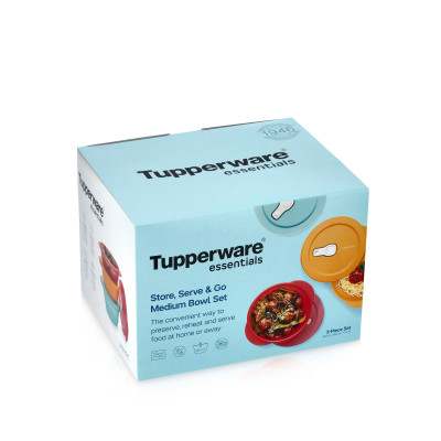 סט קופסאות קטנות למיקרוגל Tupperware CrystalWave